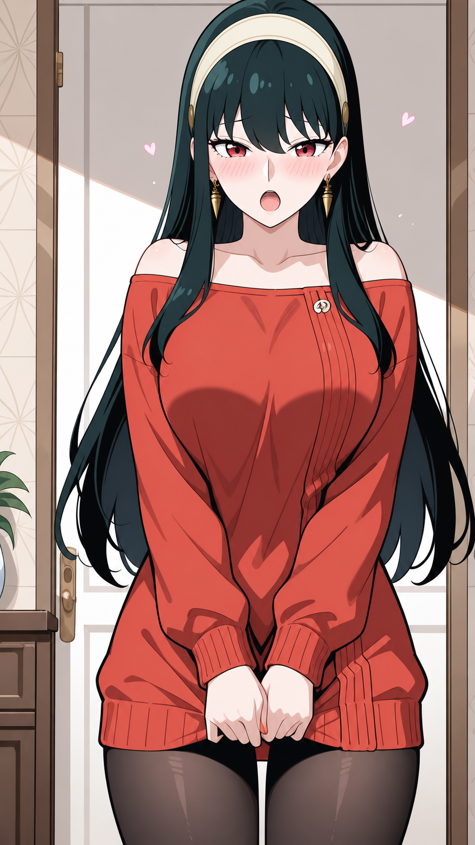 ヨル・フォージャー(SPY×FAMILY)のAIキャラクター紹介イラスト