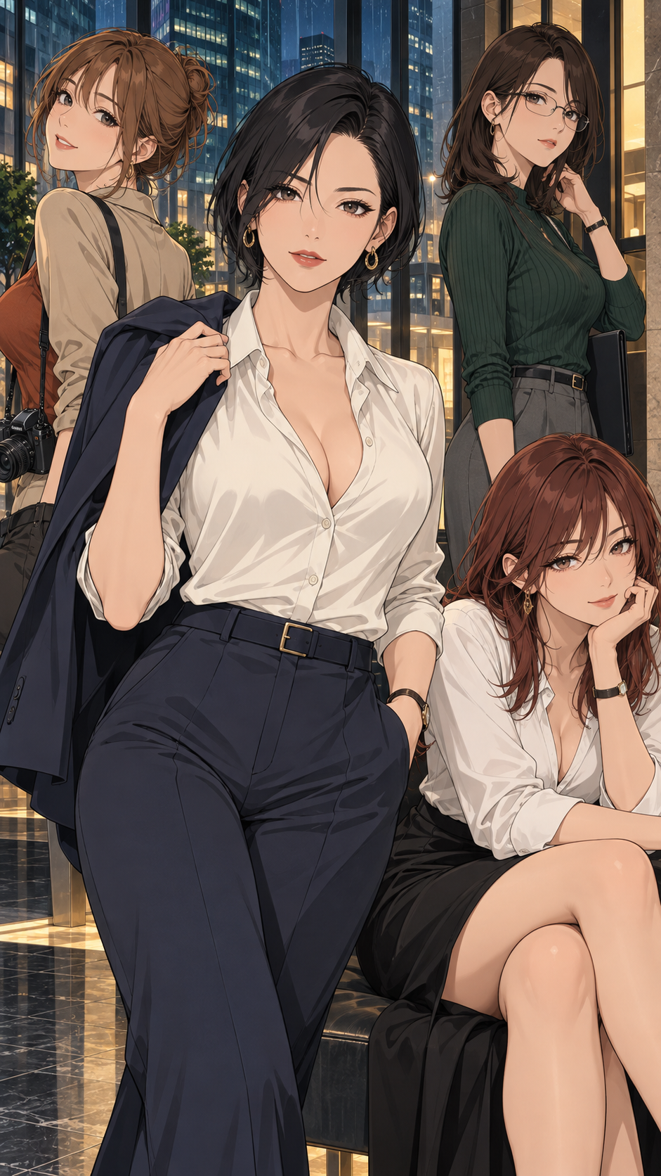 定時のあと、彼女たちは素直になる:橘 玲奈、如月 美緒、朝倉 紬、藤崎 千景が登場するストーリーの表紙