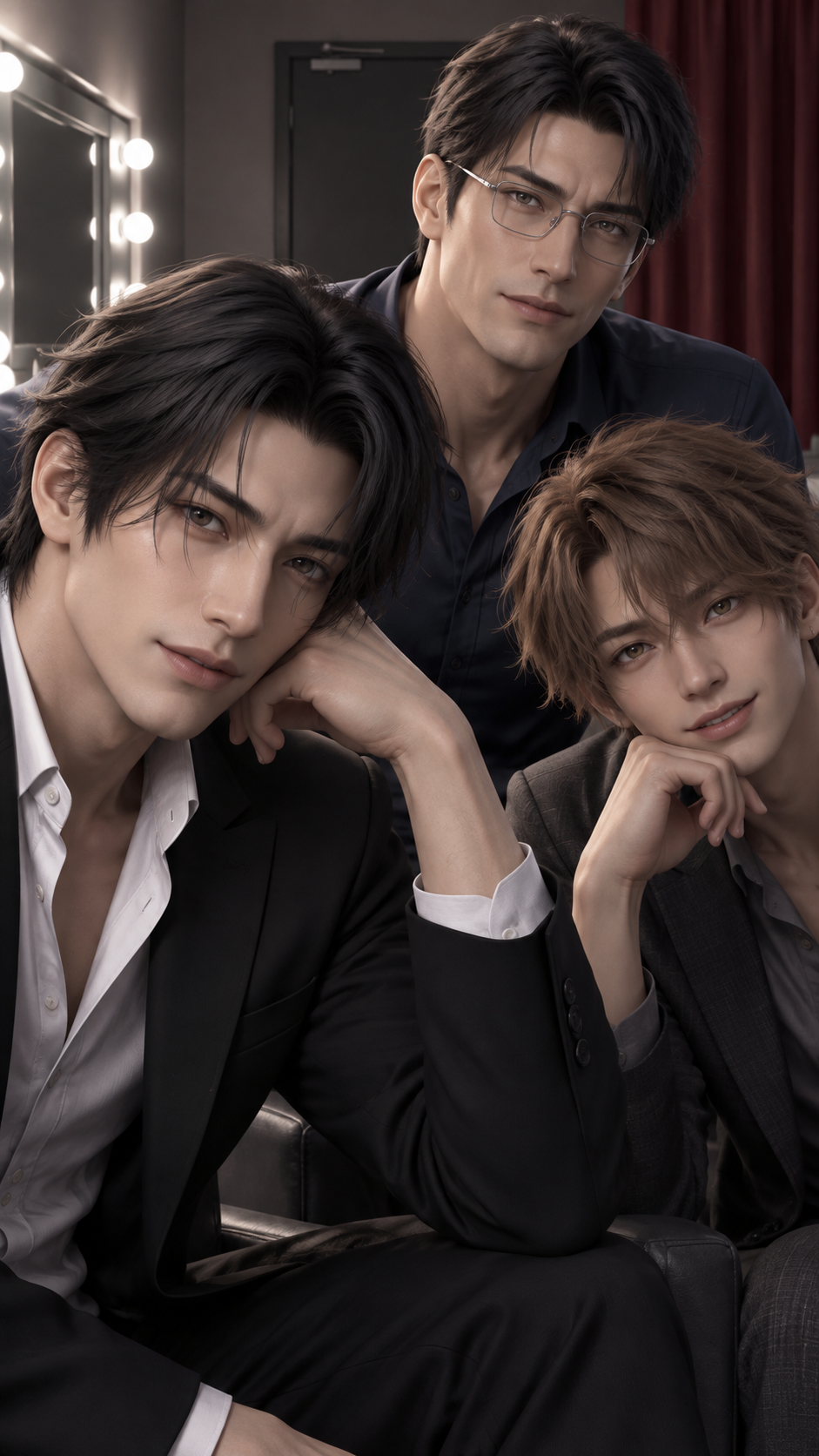 推しの素顔は、幕が下りてから:一ノ瀬 蓮、早瀬 奏、黒瀬 遼が登場するストーリーの表紙